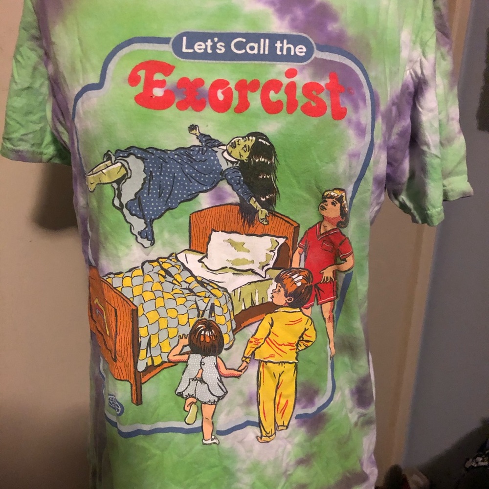 Black Matter tie dyed Exorcist t shirt
